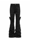Jenna Sculpted Waxed Mini Flare Pants