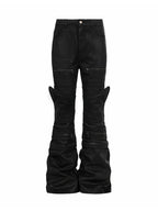 Jenna Sculpted Waxed Mini Flare Pants