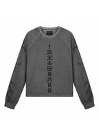 Digital Sanskrit Print Long Sleeve T-Shirt