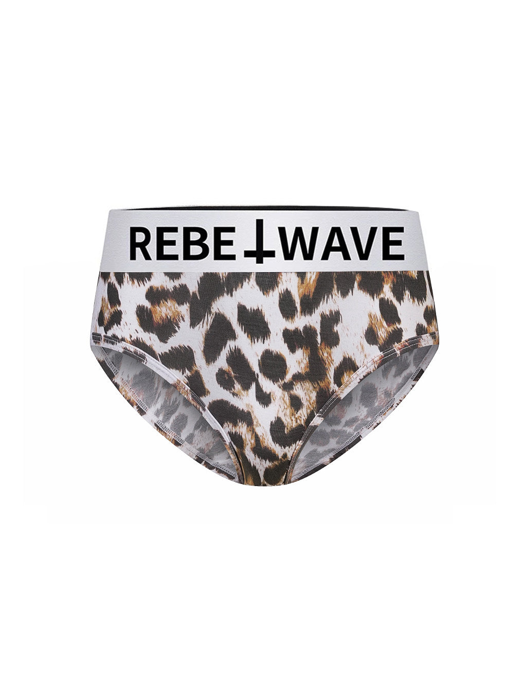 Women's Leopard Print Modal Ice Silk Briefs, Quick Dry Antibacterial Underwear