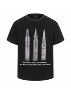 Bullet Print Washed Short Sleeve Tee