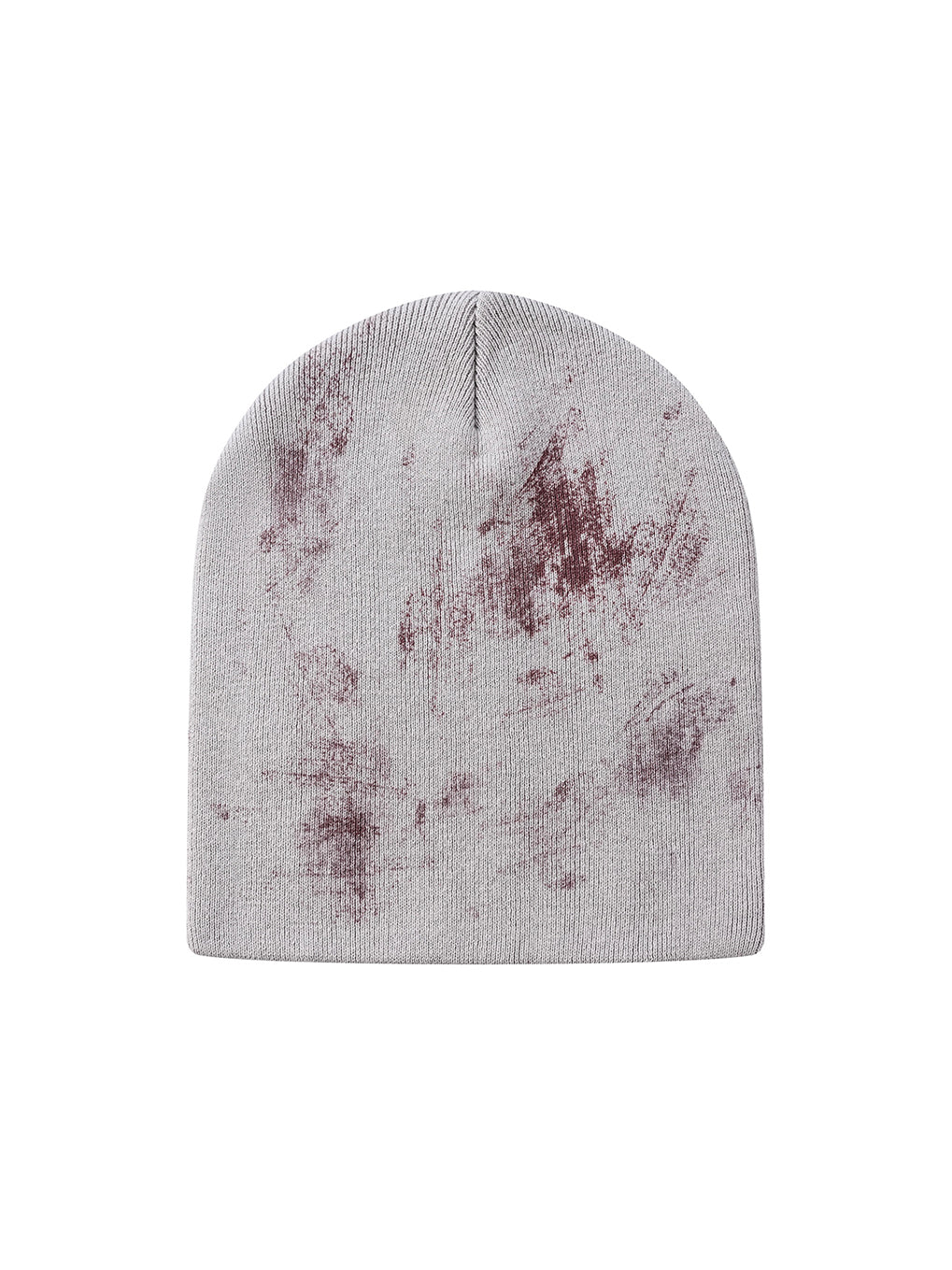 Red Cross Print Beanie Knit Hat