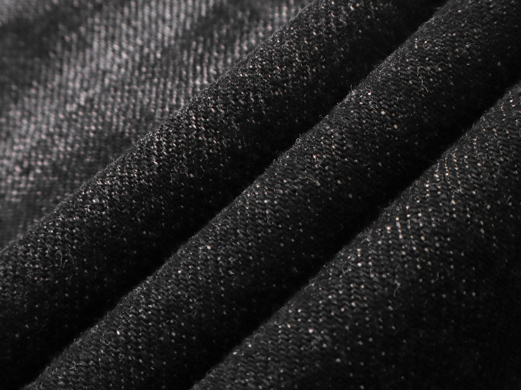 Two-Tone Washed Jeans, Yin-Yang Whisker Denim Pants
