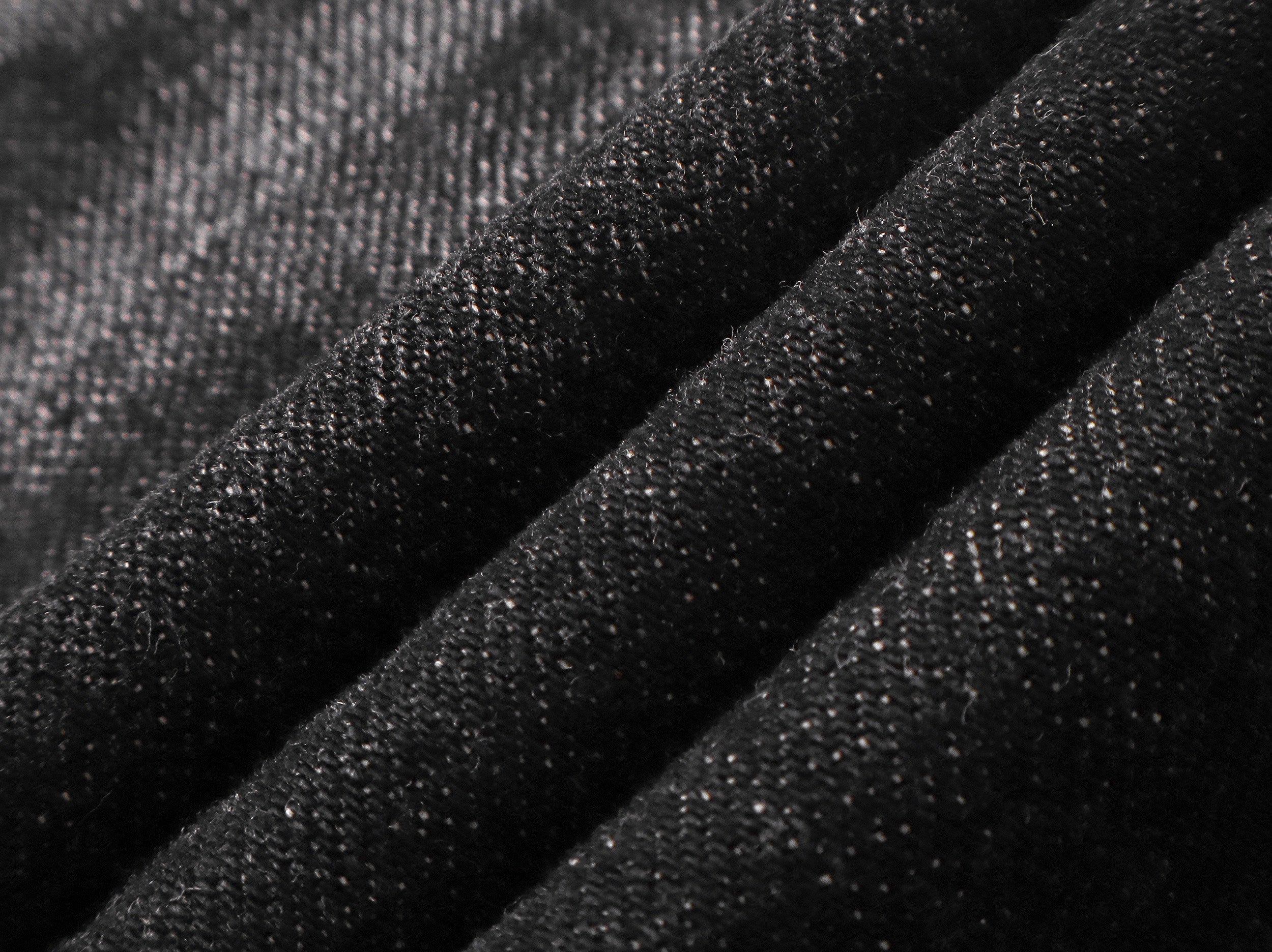 Two-Tone Washed Jeans, Yin-Yang Whisker Denim Pants