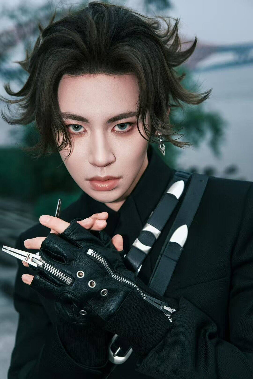 25SS“WOR”DOUBLE ZIP STRUCTURE LAYERED GLOVES