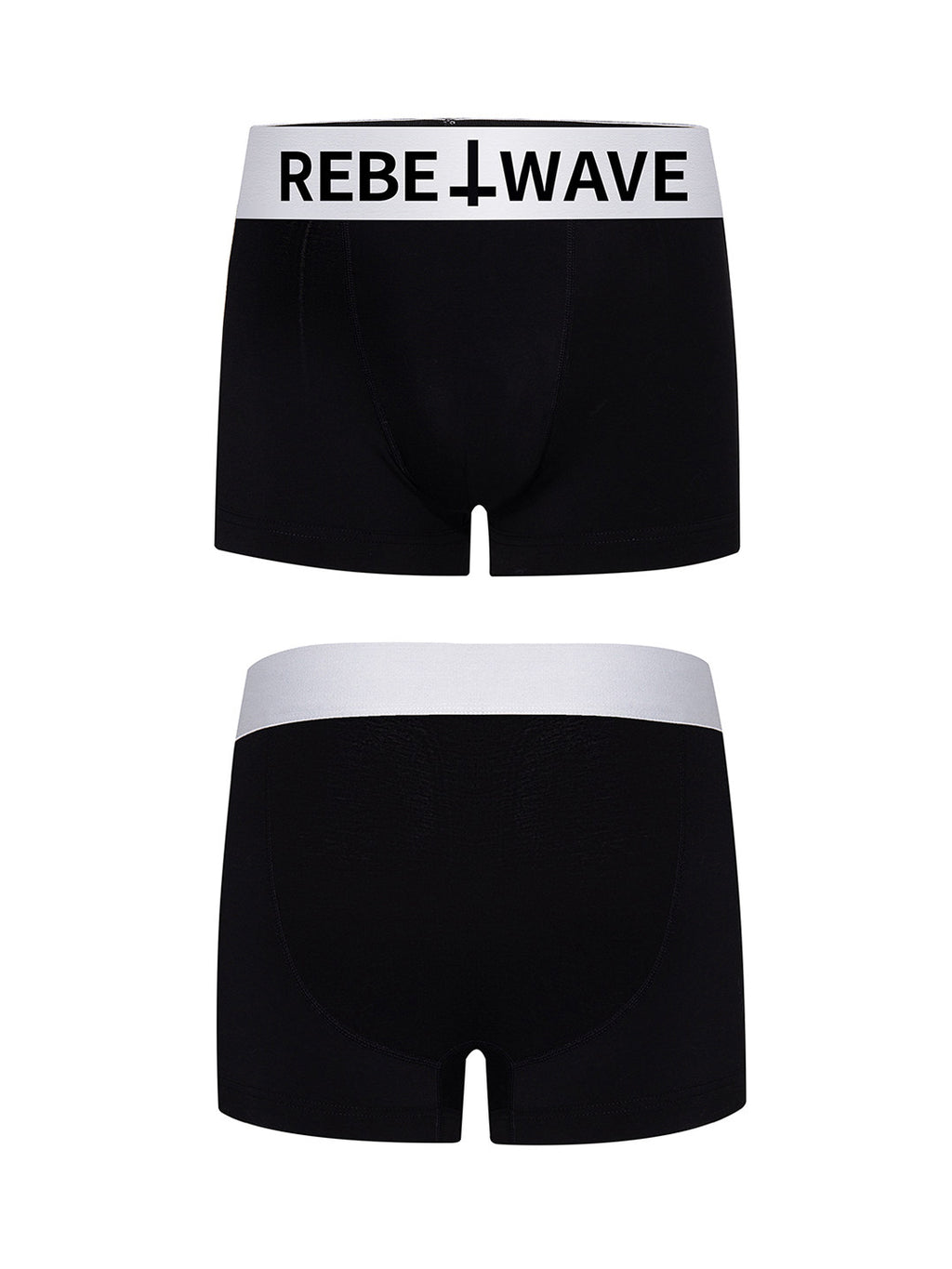 "╋" SLOGAN Boxer Briefs-Black