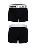 "╋" SLOGAN Boxer Briefs-Black
