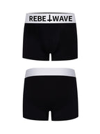 "╋" SLOGAN Boxer Briefs-Black