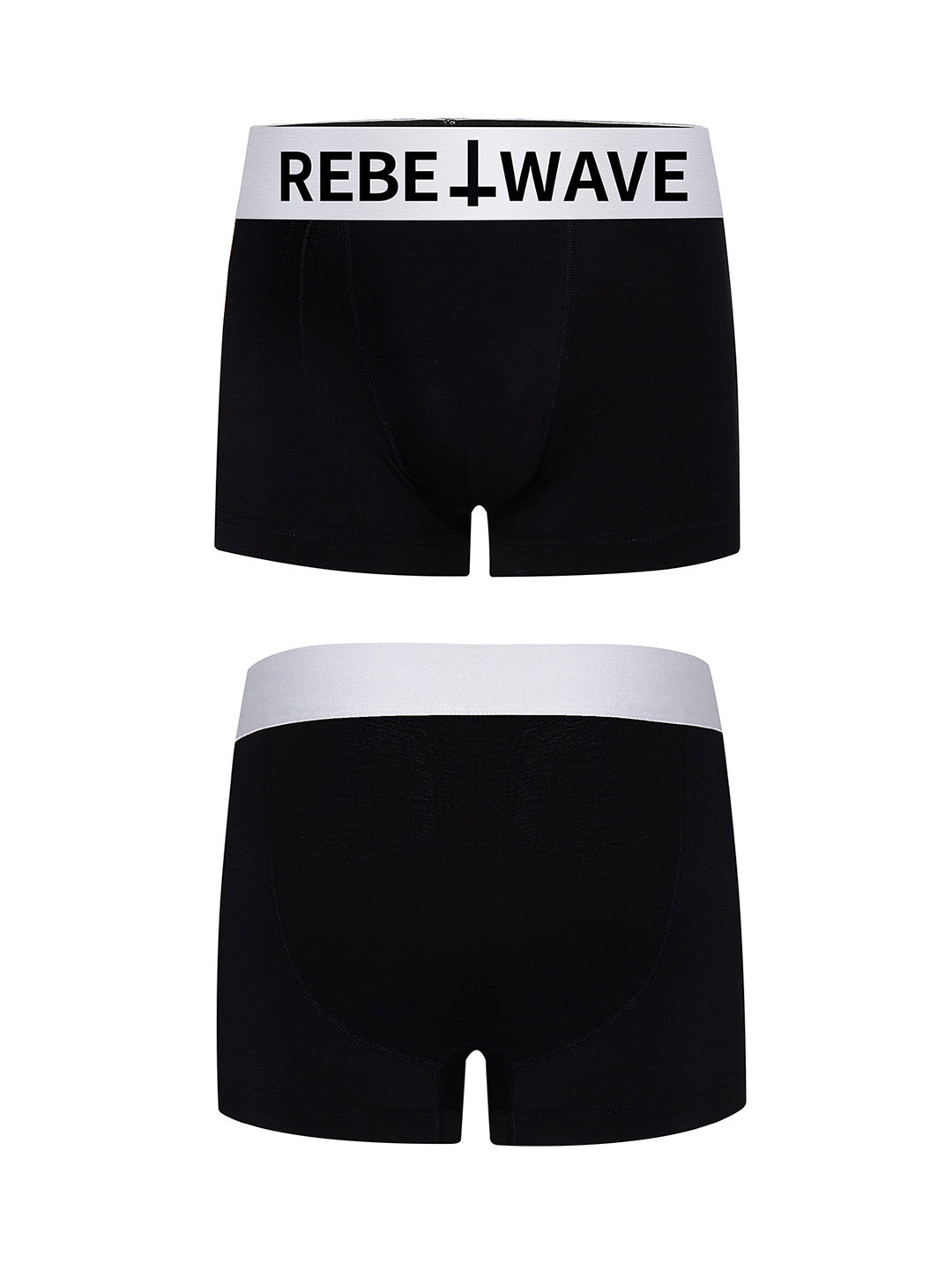 "╋" SLOGAN Boxer Briefs-Black