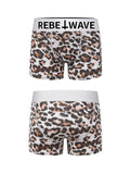 Leopard Print Breathable Antibacterial Boxer Briefs