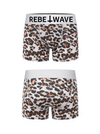 Leopard Print Breathable Antibacterial Boxer Briefs