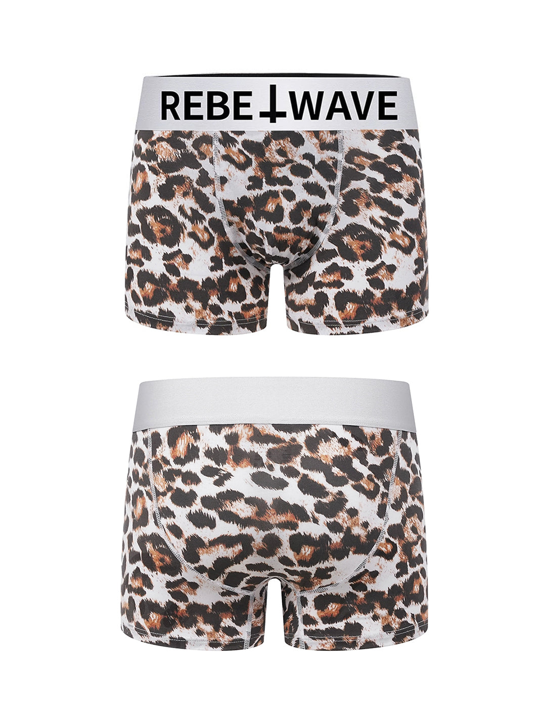 Leopard Print Breathable Antibacterial Boxer Briefs