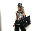 "RЖЯ" Rivet Curve Brim Cap