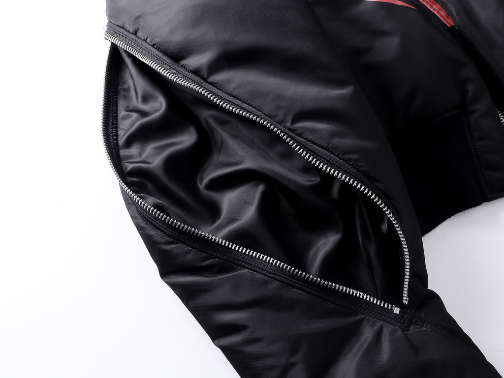 "Ж" Extended Sleeve Bomber Jacket