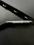 BΣLA Military Leather Belt - Steel Ring & Blade Buckle