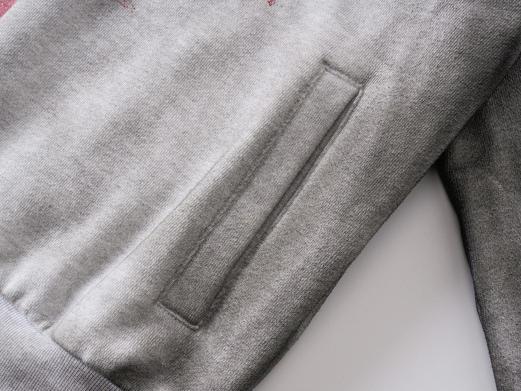 Distressed Slogan Hoodie