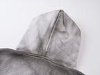 Distressed Slogan Hoodie