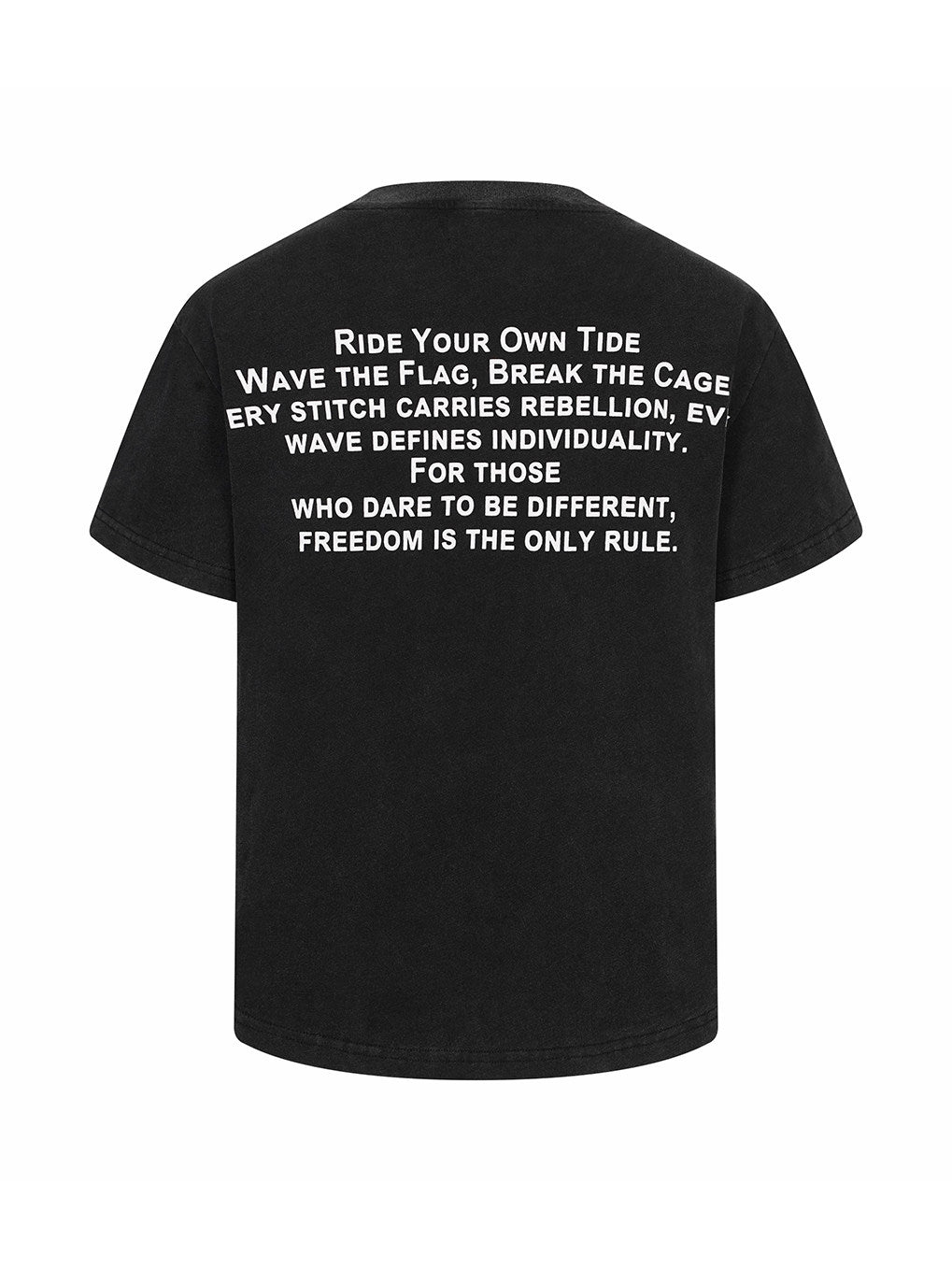 Bullet Print Washed Short Sleeve Tee