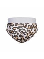 Women's Leopard Print Modal Ice Silk Briefs, Quick Dry Antibacterial Underwear