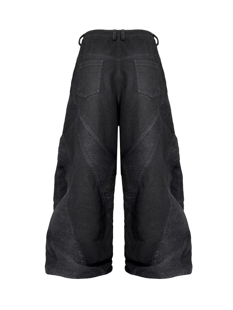 Alien bone wave jeans baggy pants