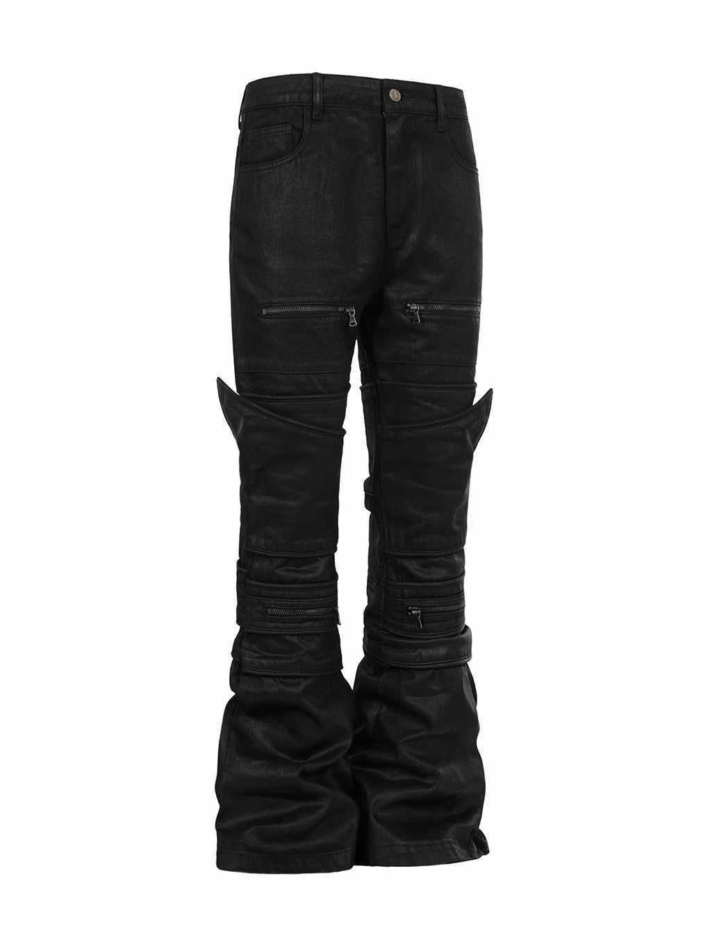 Jenna Sculpted Waxed Mini Flare Pants
