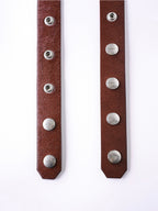 Red 'SØL' Snap Button Belt