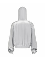 Silver Zip-Up Hoodie