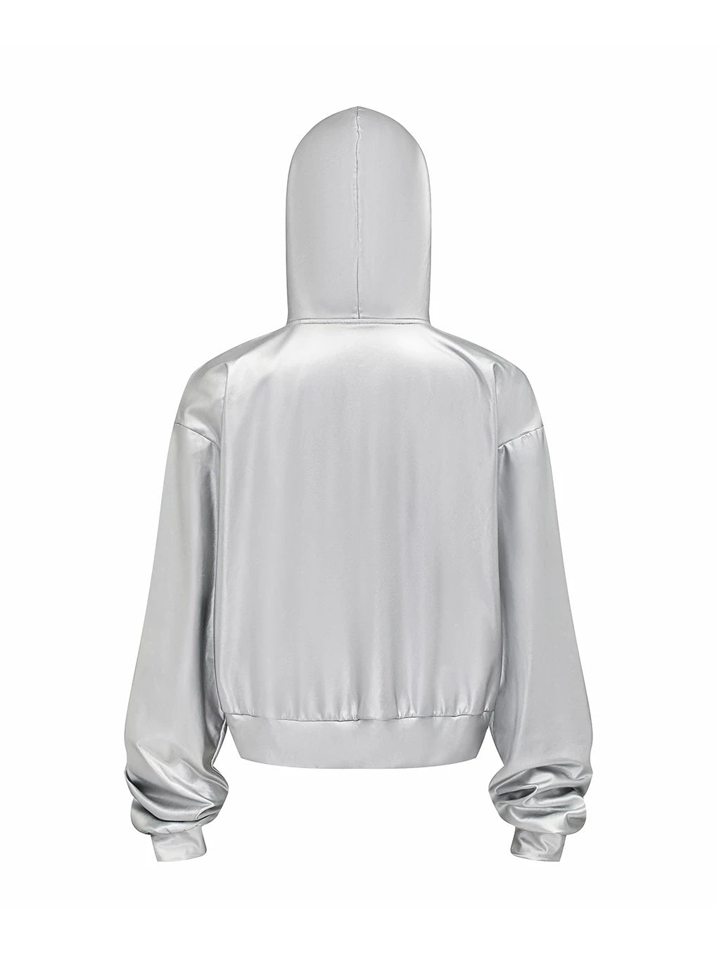 Silver Zip-Up Hoodie