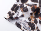 Women's Leopard Print Modal Ice Silk Briefs, Quick Dry Antibacterial Underwear