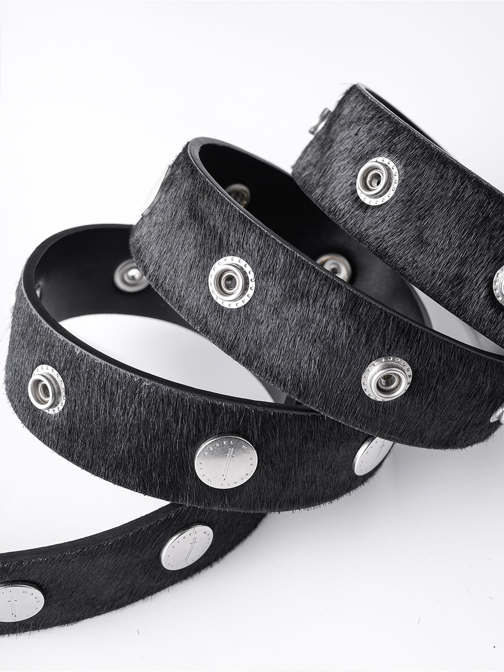 Black 'SØL' Snap Button Belt