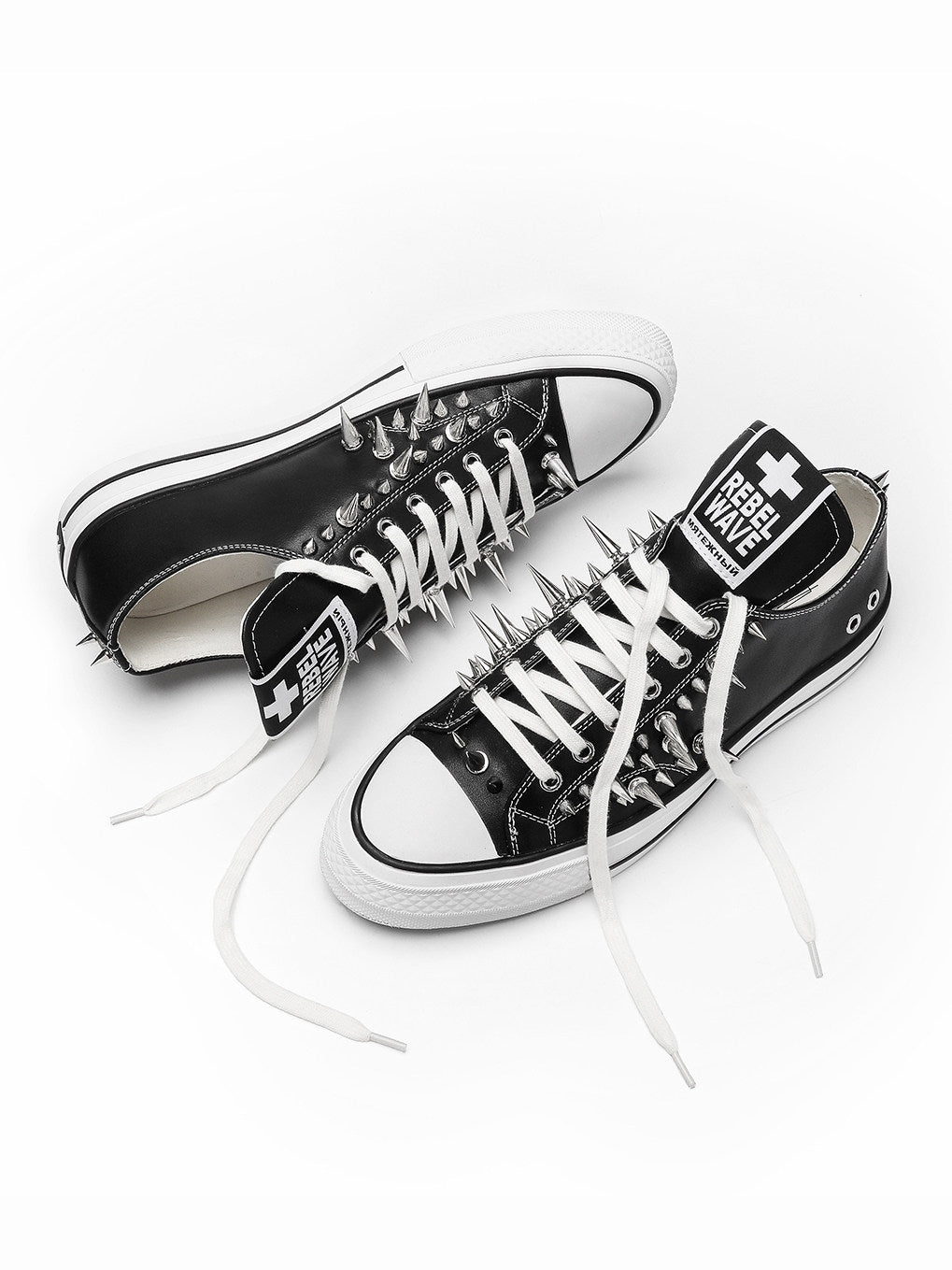 Studded Canvas Skate Shoes