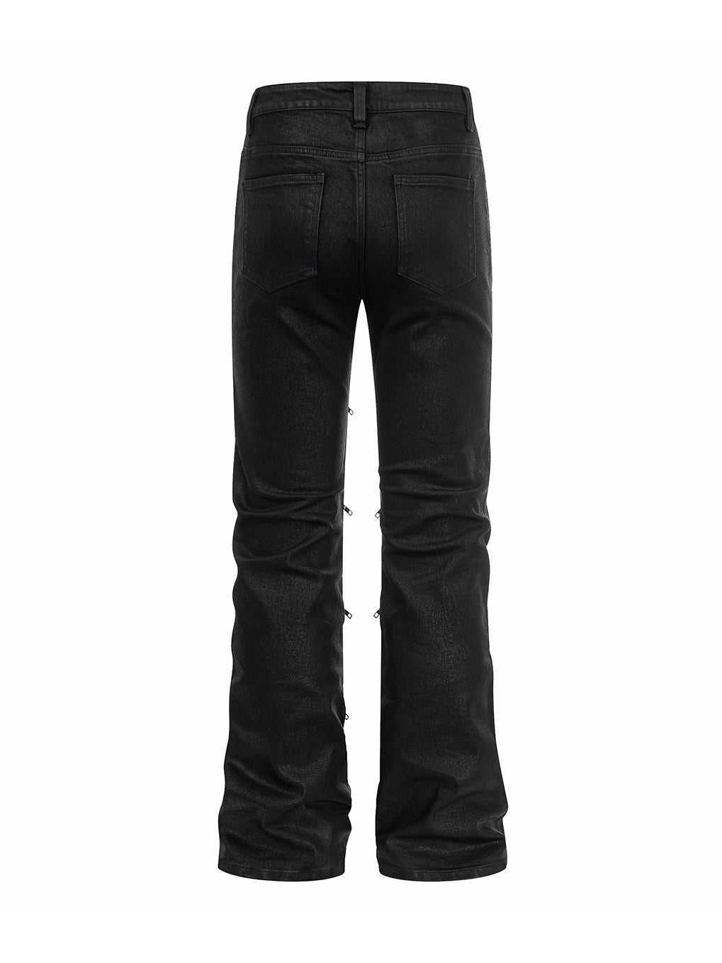 "ZIP" Multi-zipper Wax Pants
