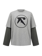 Fake Two-Tone Oversized Long Sleeve Tee