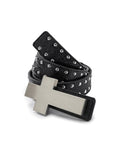 "╋" Cracked Leather Rivet Belt