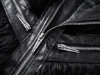 Faux Fur & Leather Zip Jacket