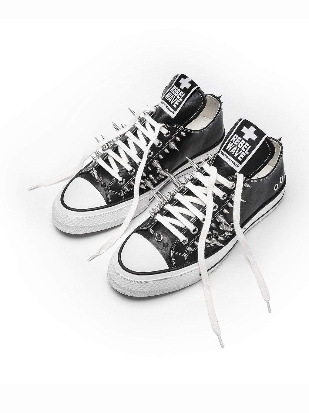 Studded Canvas Skate Shoes
