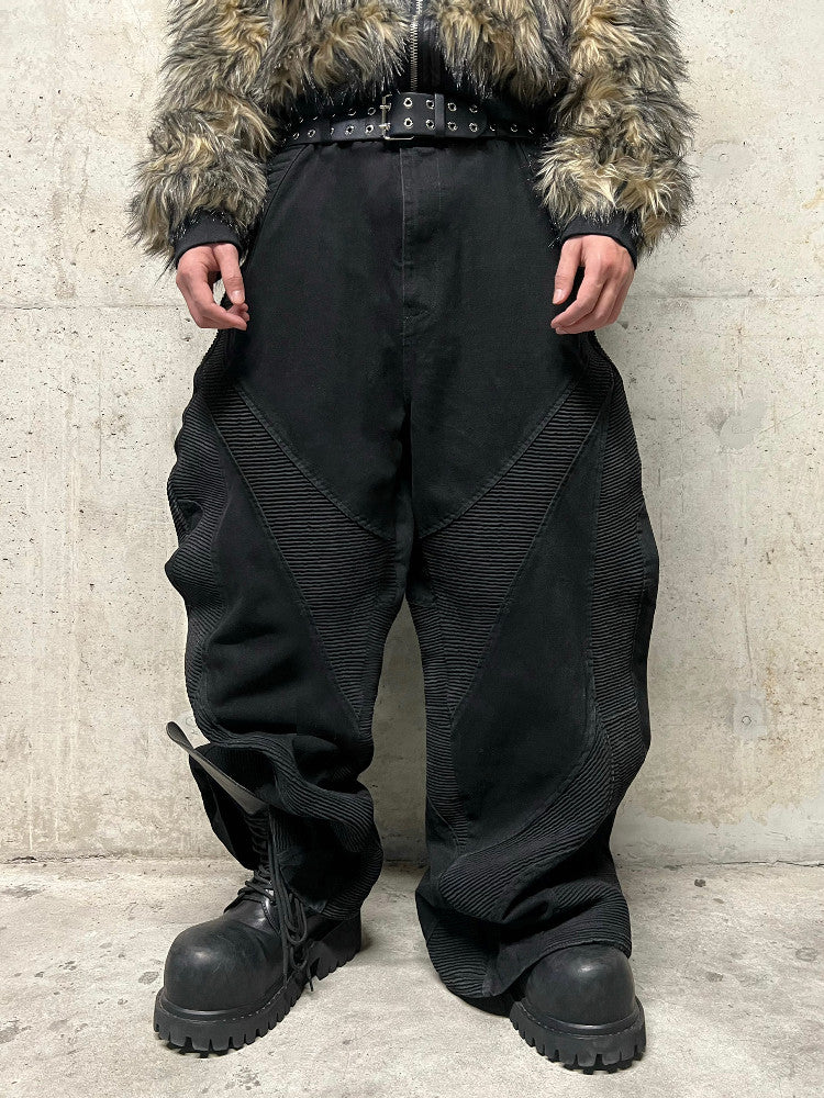 Alien bone wave jeans baggy pants