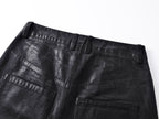 Crack Pattern Waxed Pants
