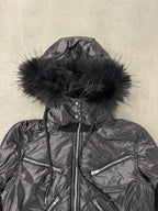 Detachable Fur Hooded Zip Jacket