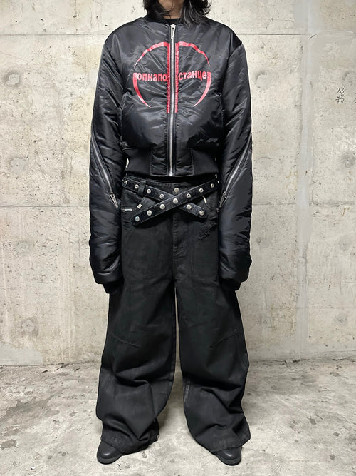 Black 'SØL' Snap Button Belt