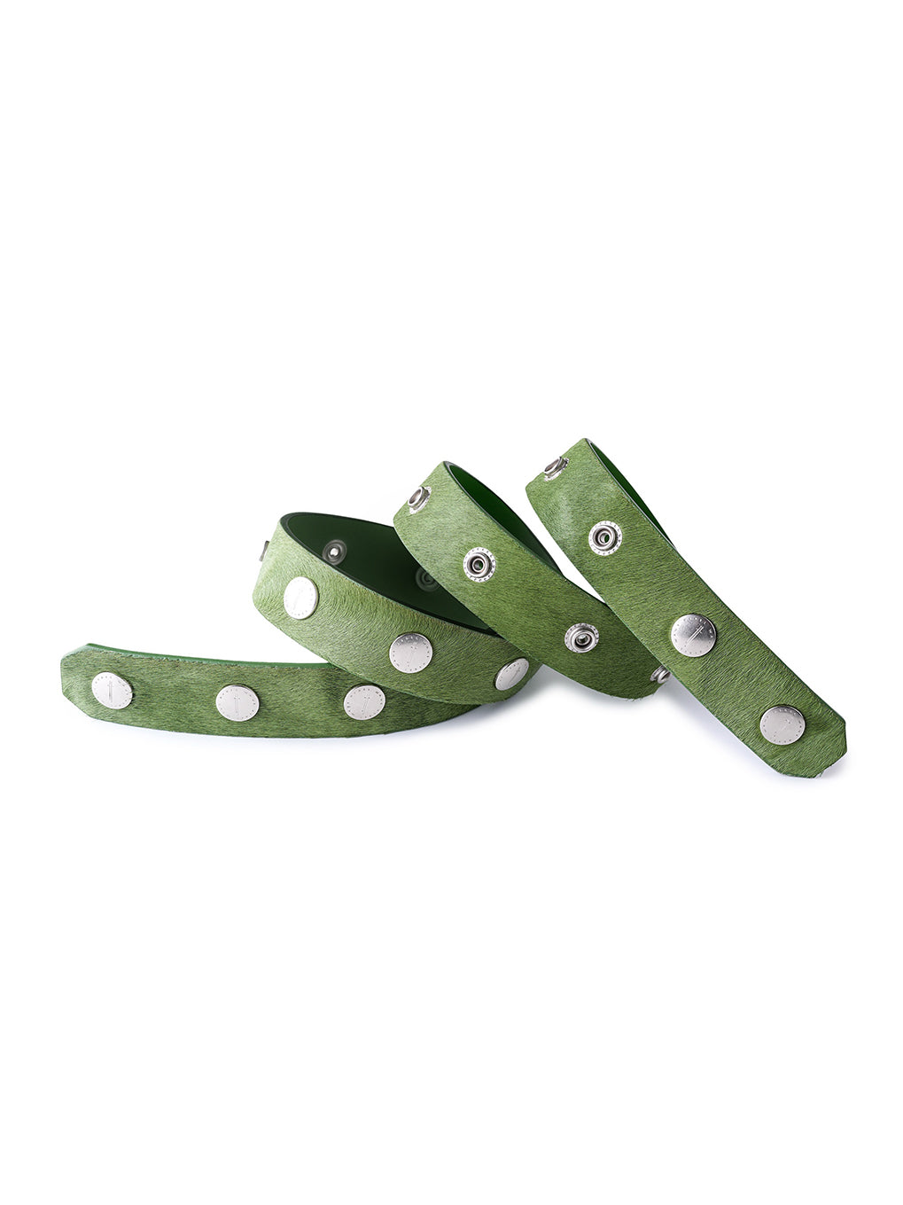 Green 'SØL' Snap Button Belt