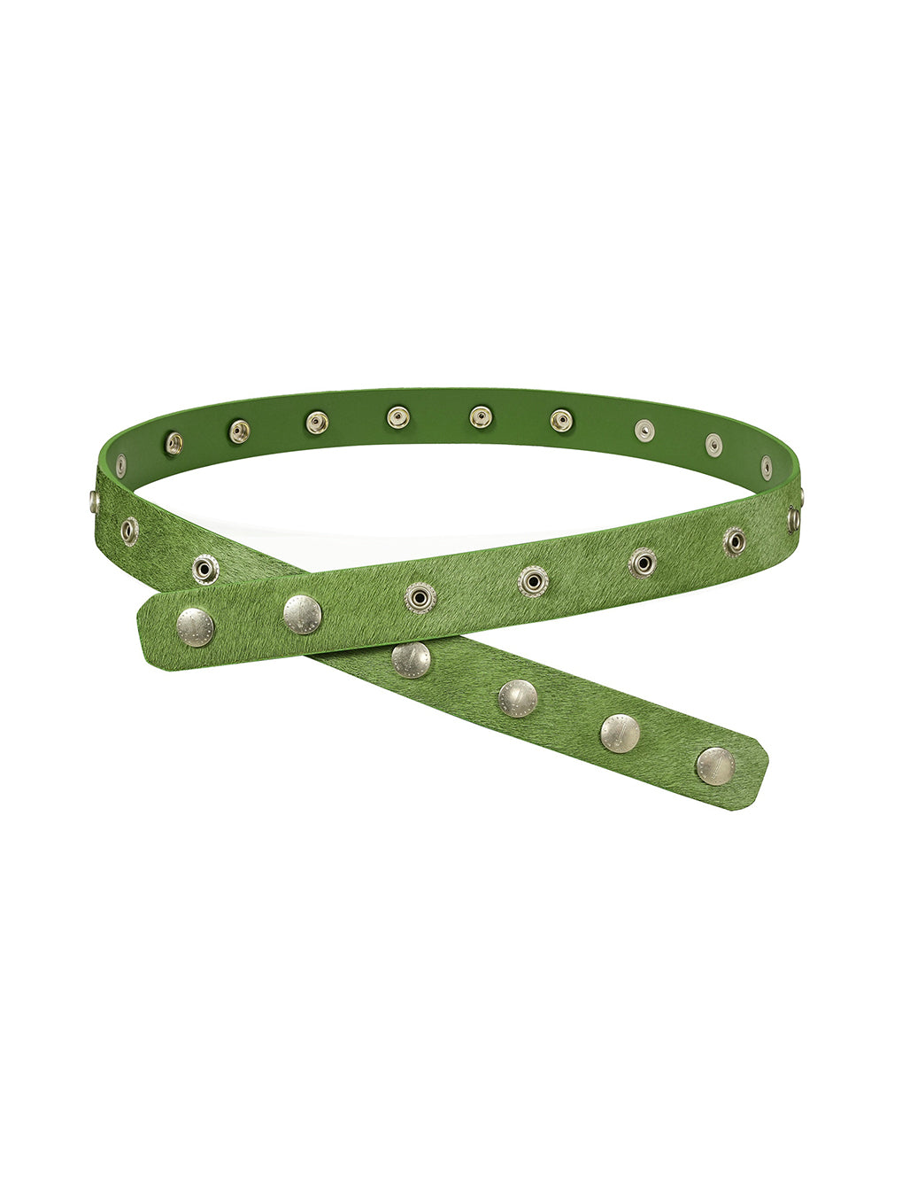 Green 'SØL' Snap Button Belt