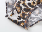 Women's Leopard Print Modal Ice Silk Briefs, Quick Dry Antibacterial Underwear