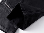"ZIP" Multi-zipper Wax Pants
