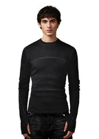 REBEL WAVE | Cross Print Slim Fit Gothic Tee