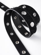 Black 'SØL' Snap Button Belt