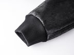 Multi-Zipper Fur Collar Fur Jacket