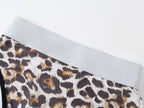 Women's Leopard Print Modal Ice Silk Briefs, Quick Dry Antibacterial Underwear
