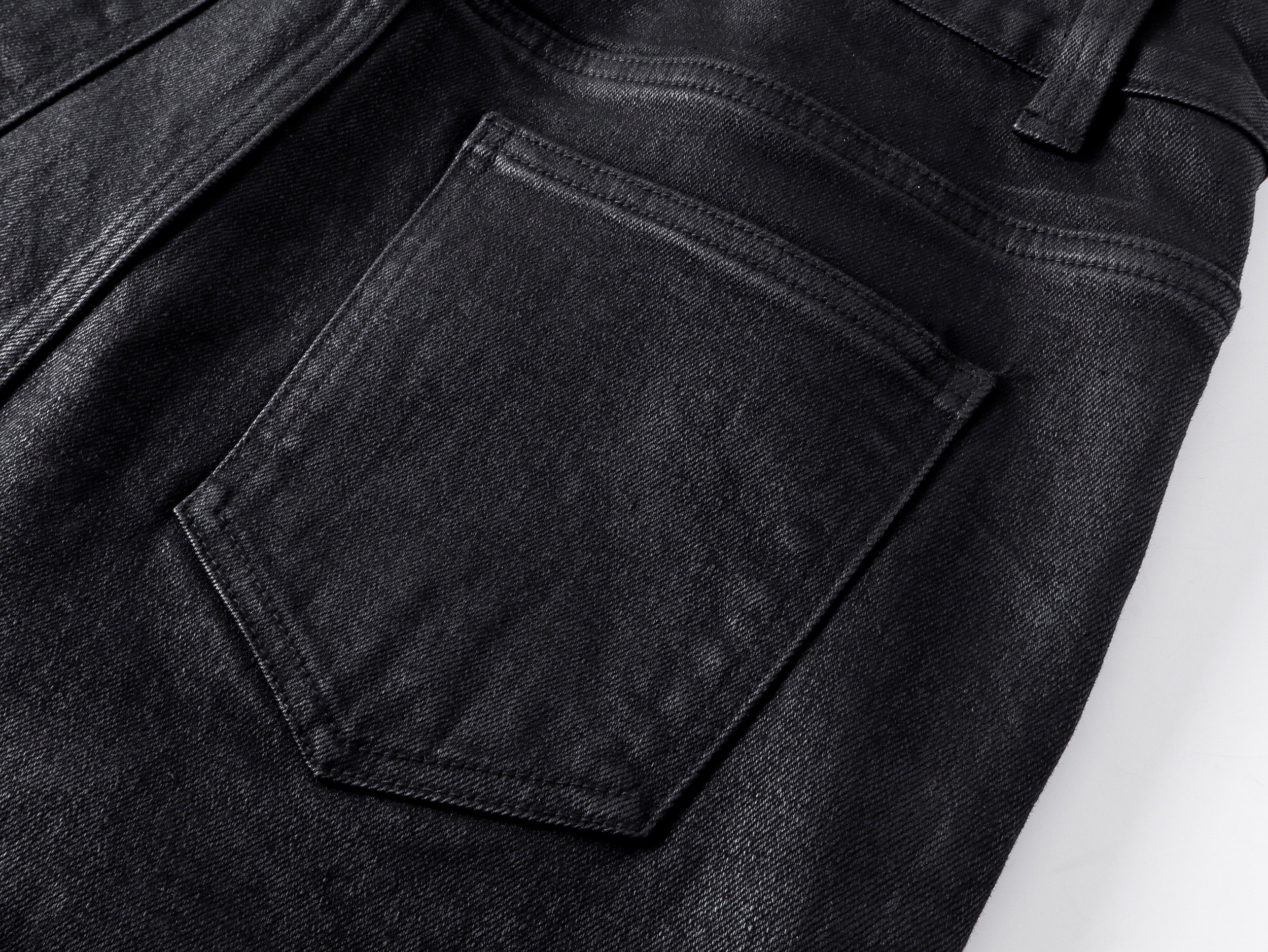 "ZIP" Multi-zipper Wax Pants