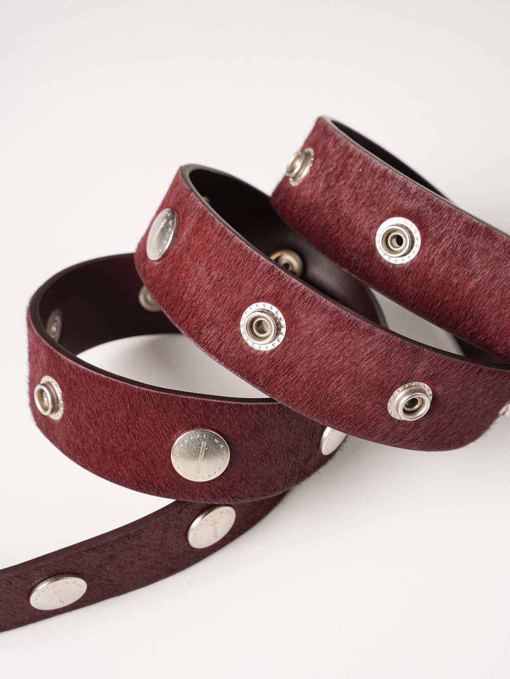 Red 'SØL' Snap Button Belt